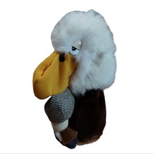 VTG Carousel By Guy Eagle Eating Man Leg Plush Golf Club Putter Cover Puppet